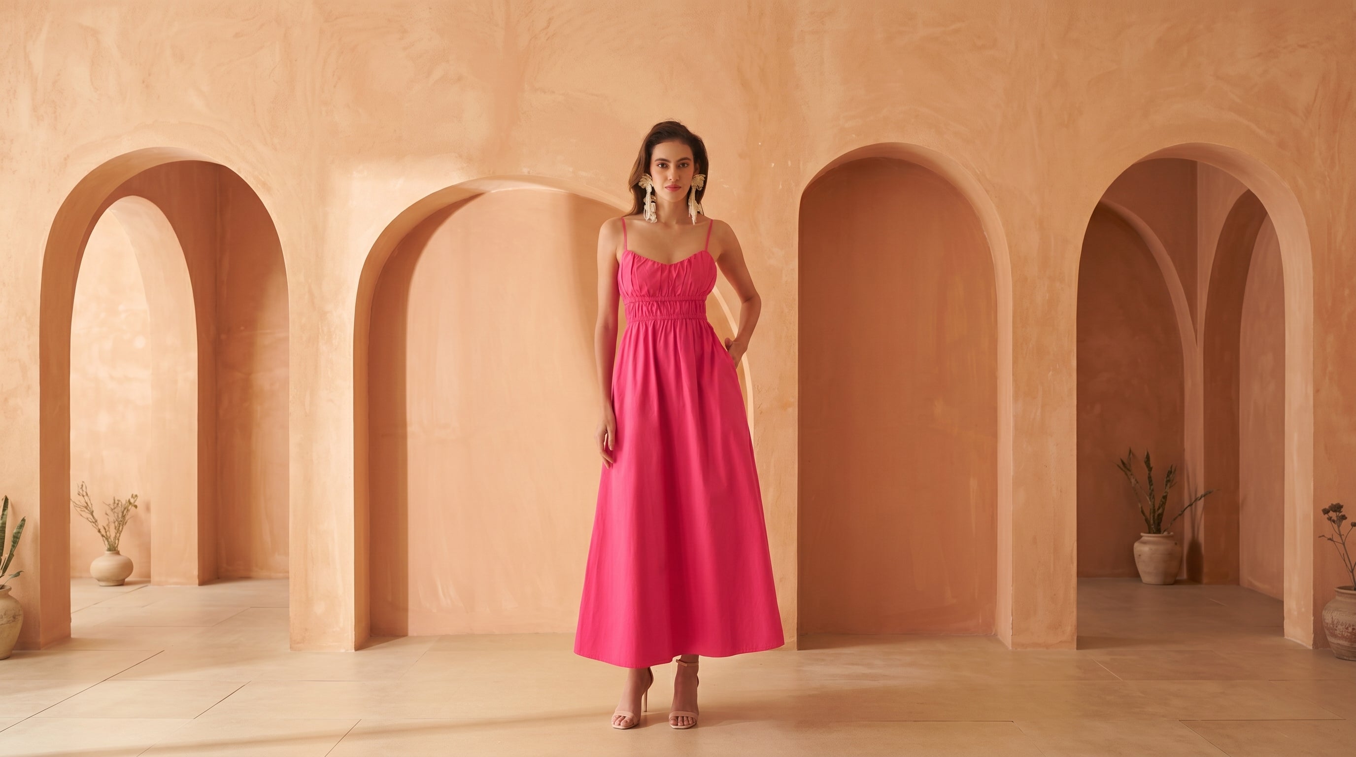Amagyaa Pink Maxi Dress