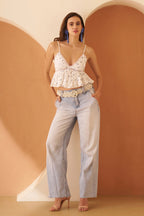 Amagyaa white floral top