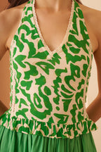 Amagyaa green printed top