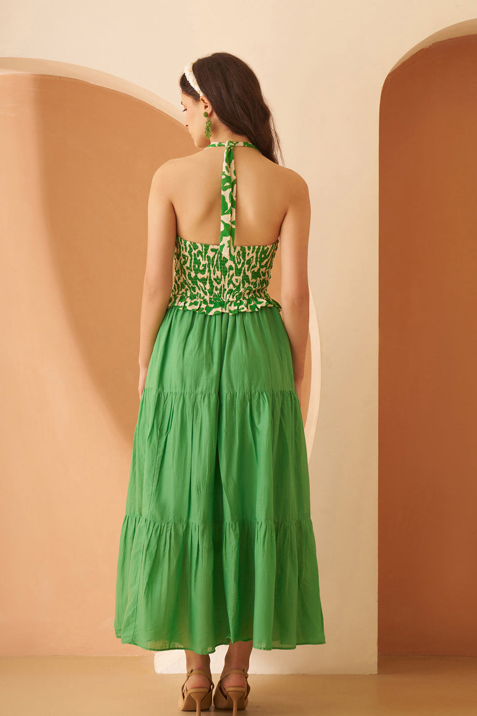 Amagyaa green printed top