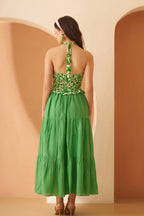 Amagyaa green printed top