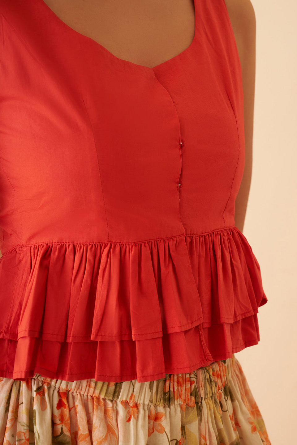 Amagyaa plain orange top