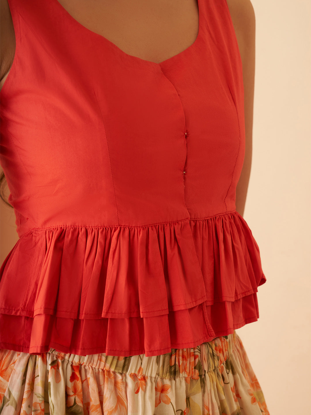 Amagyaa plain orange top