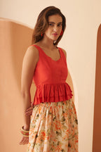 Amagyaa plain orange top