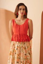 Amagyaa plain orange top