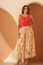 Amagyaa plain orange top