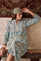 Amagyaa noor blue kaftan