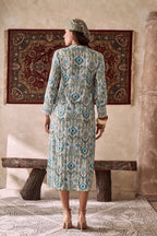 Amagyaa noor blue kaftan