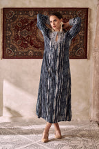 Amagyaa noor navy blue kaftan