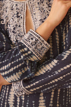 Amagyaa noor navy blue kaftan