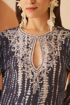 Amagyaa noor navy blue kaftan
