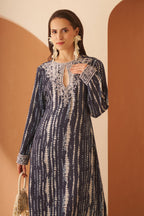 Amagyaa noor navy blue kaftan