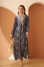Amagyaa noor navy blue kaftan