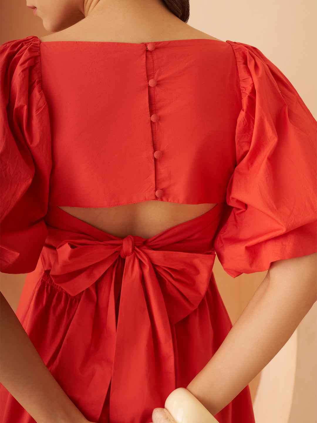 Amagyaa orange mini dress