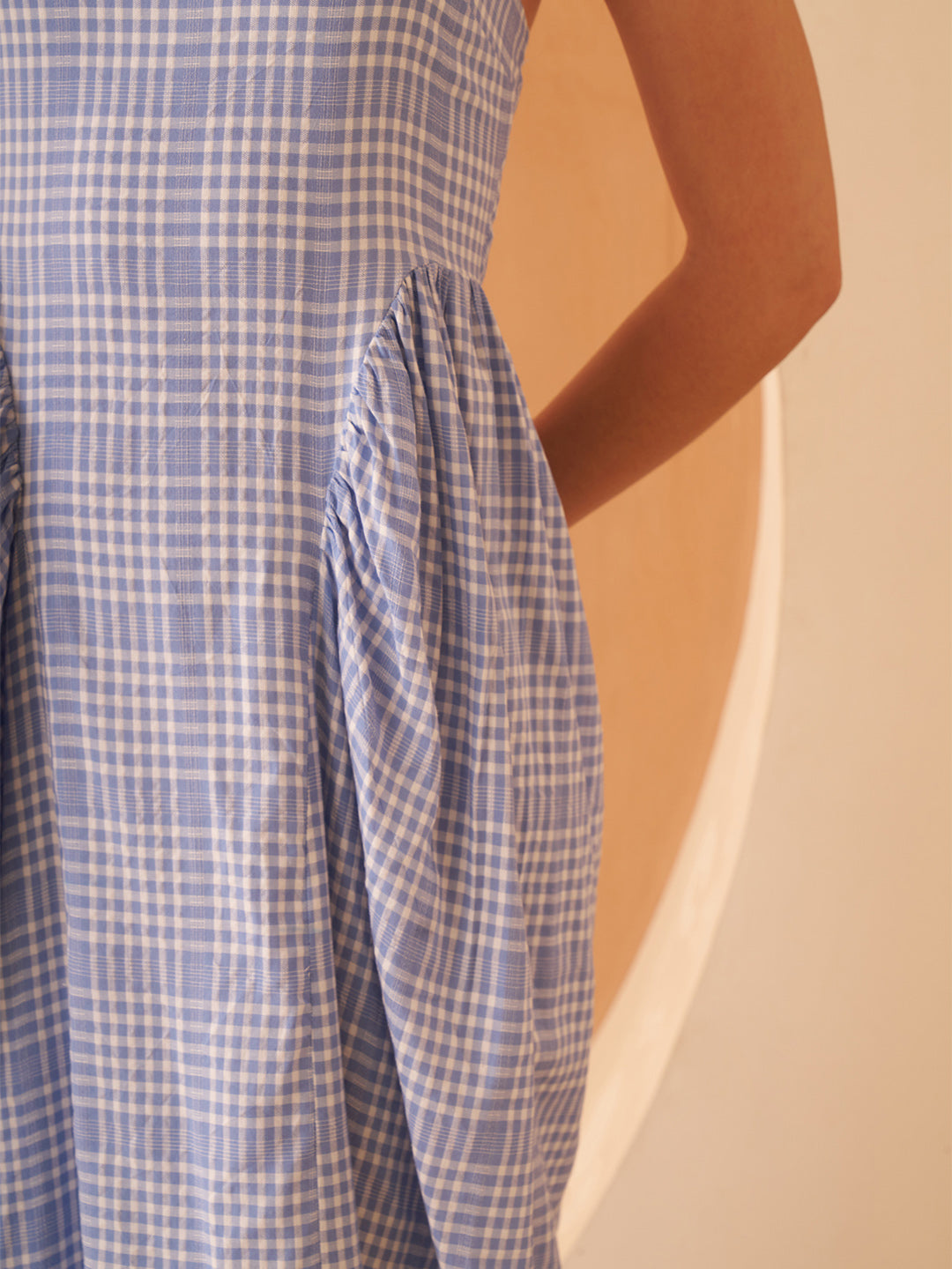 Amagyaa blue textured maxi dress