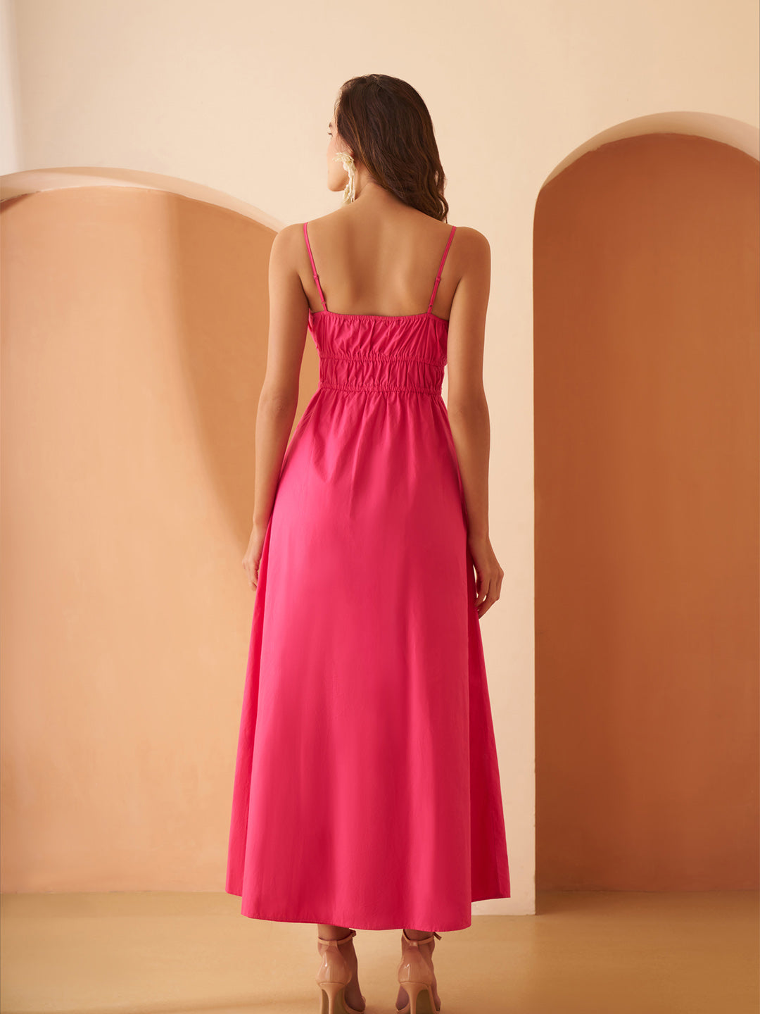 Amagyaa pink maxi dress