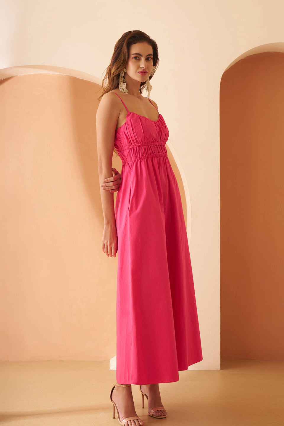 Amagyaa pink maxi dress