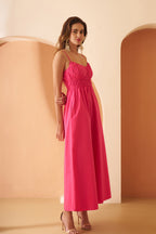 Amagyaa pink maxi dress