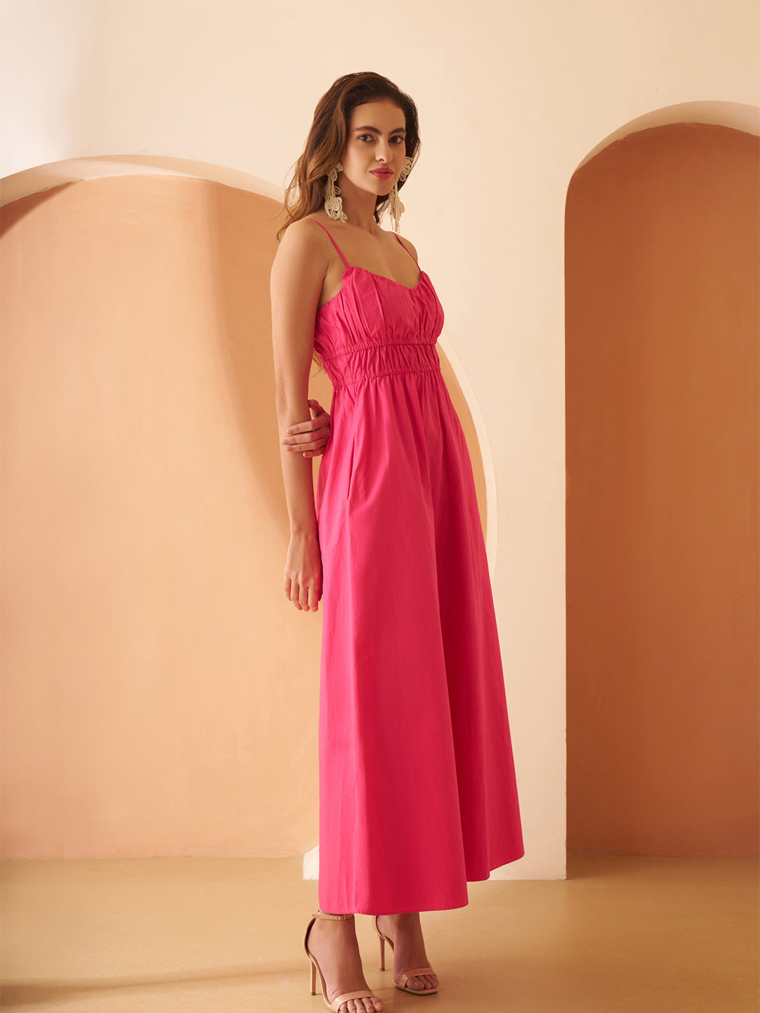 Amagyaa pink maxi dress
