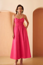 Amagyaa pink maxi dress