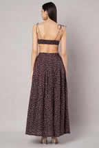 Amagyaa brown polka dot co-ords set