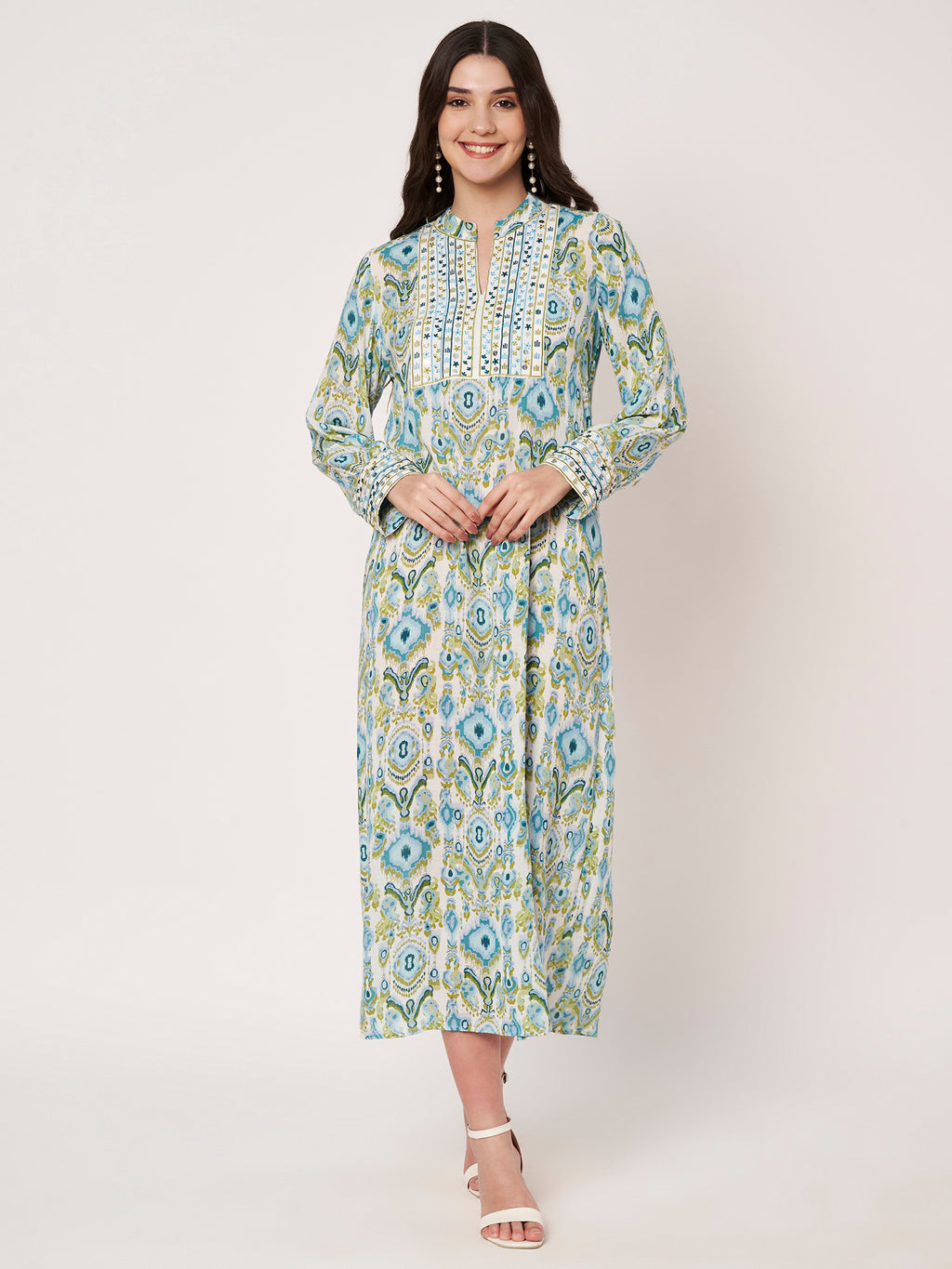 The Noor Blue Kaftan collection