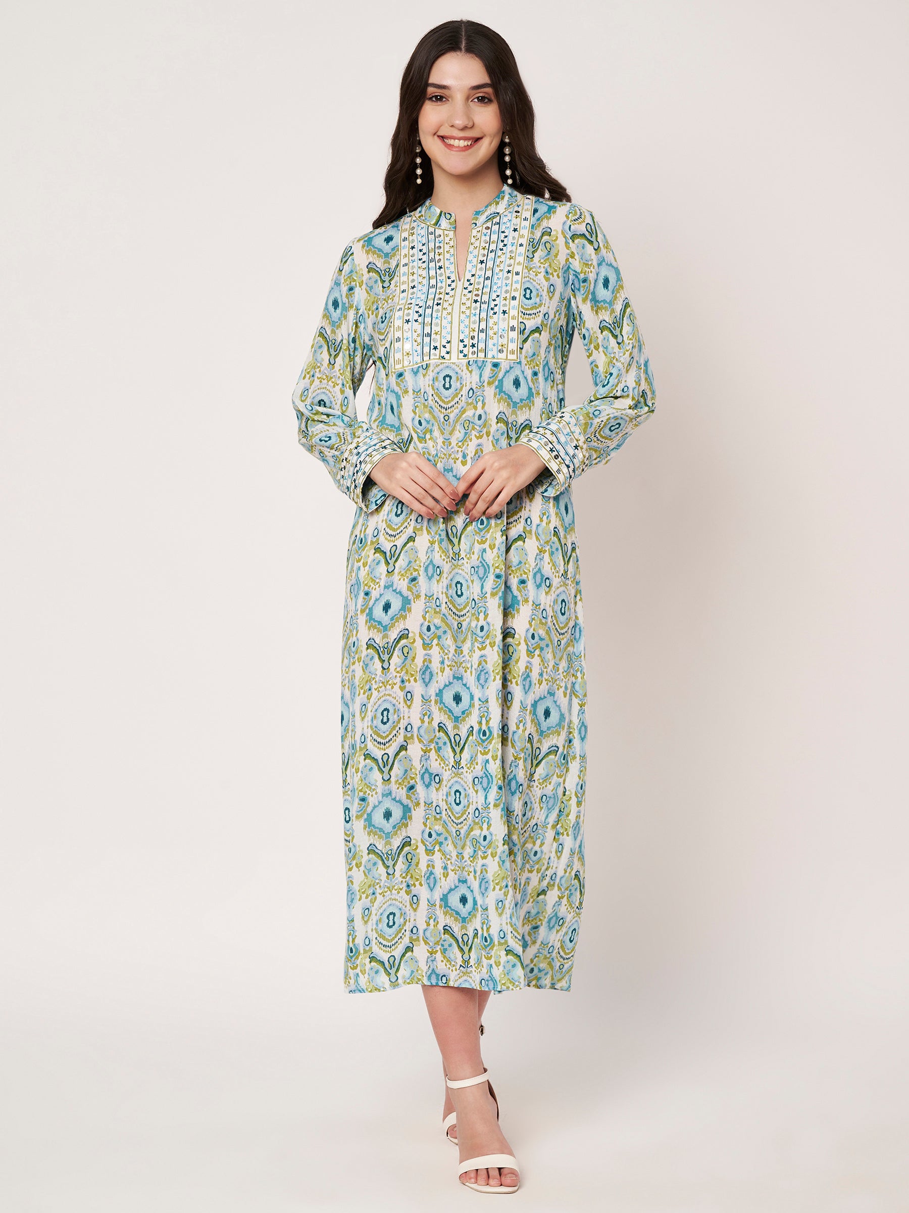 The Noor Blue Kaftan collection