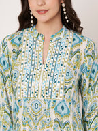 The Noor Blue Kaftan collection