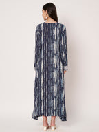 Noor Navy Blue Kaftan by Amagyaa