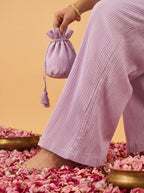 Elegant Pink Embroidered Ethnic Co-Ord Set for Women