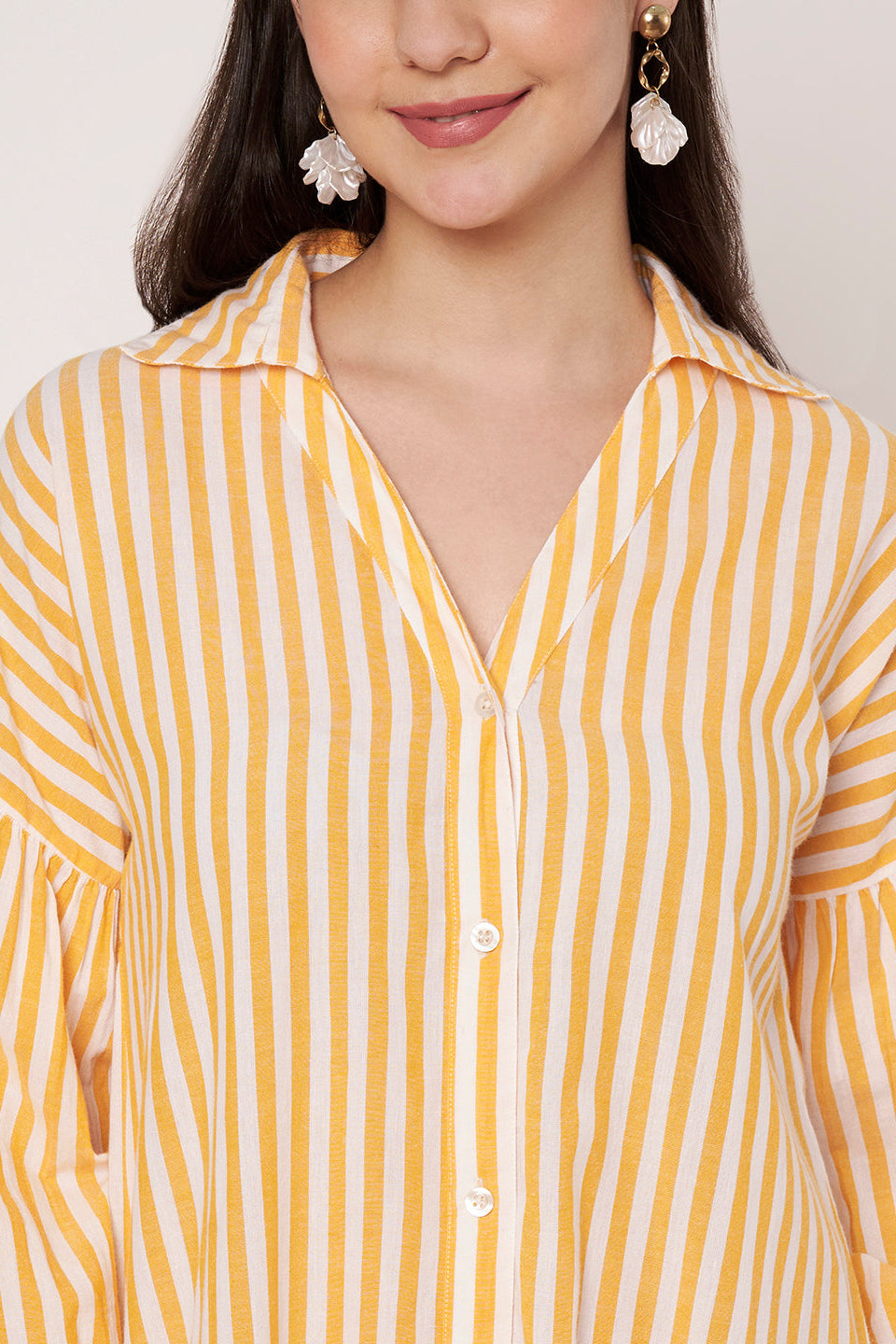 Yellow Striped Shirt Dress – Amagyaa Yellow Striped Shirt Dress – Amagyaa