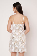 Off White Sequine Dress