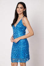 Sequine V-Neck Dress