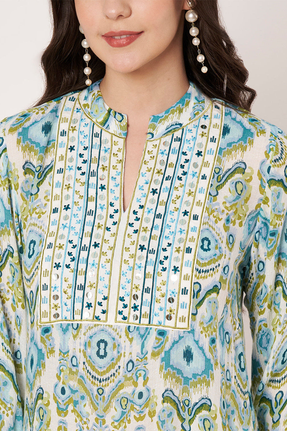 Amagyaa noor blue kaftan