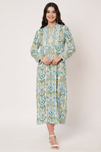 Amagyaa noor blue kaftan