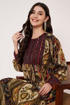 Amagyaa brown kaftan