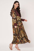 Amagyaa brown kaftan