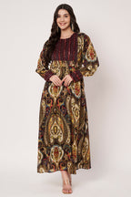 Amagyaa brown kaftan
