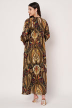 Amagyaa brown kaftan