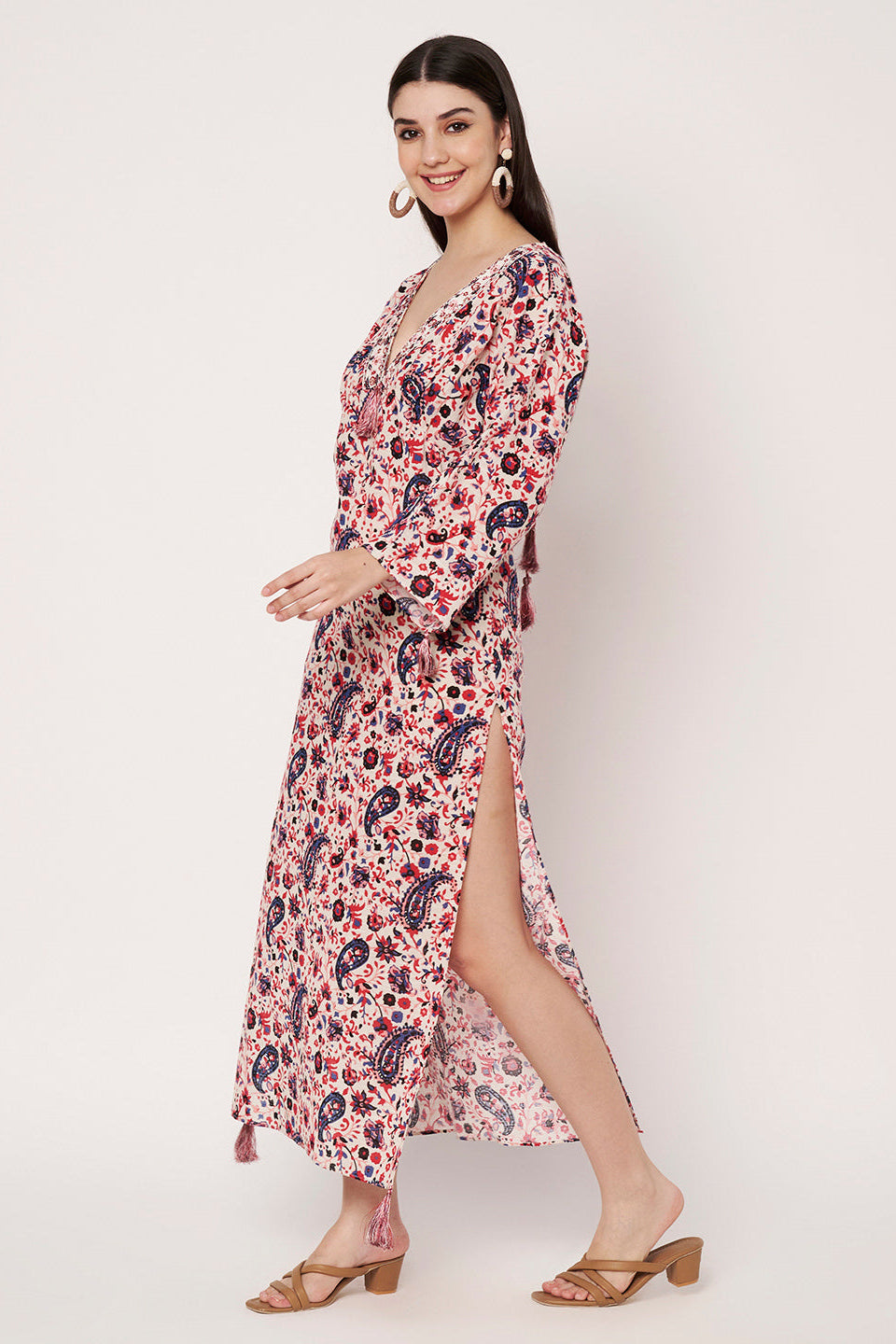 Amagyaa noor pink kaftan