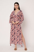 Amagyaa noor pink kaftan