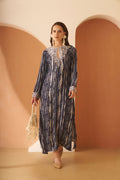 Noor Navy Blue Kaftan by Amagyaa