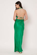 Amagyaa green maxi dress