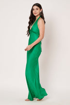 Amagyaa green maxi dress