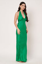 Amagyaa green maxi dress