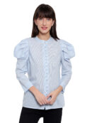 Blue Strip Power Sleeves Shirt