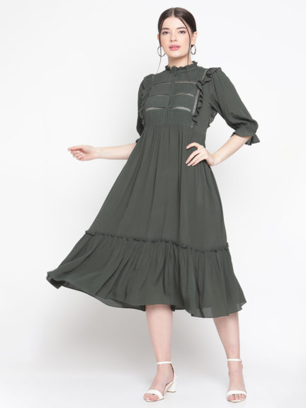 A-Line Midi Dress