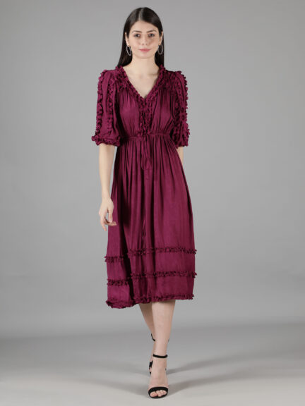 Burgundy Dress