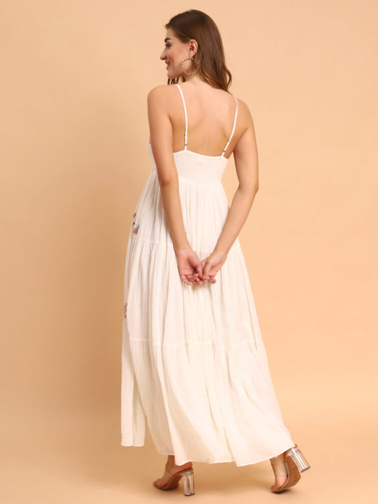 Women White Maxi Dress