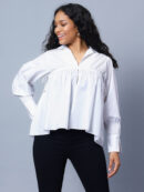 Women White Full Sleeves Top